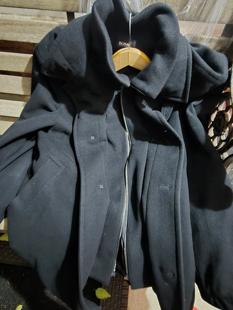 Hugo Boss Black Wool Blend Coat image indicator(5)