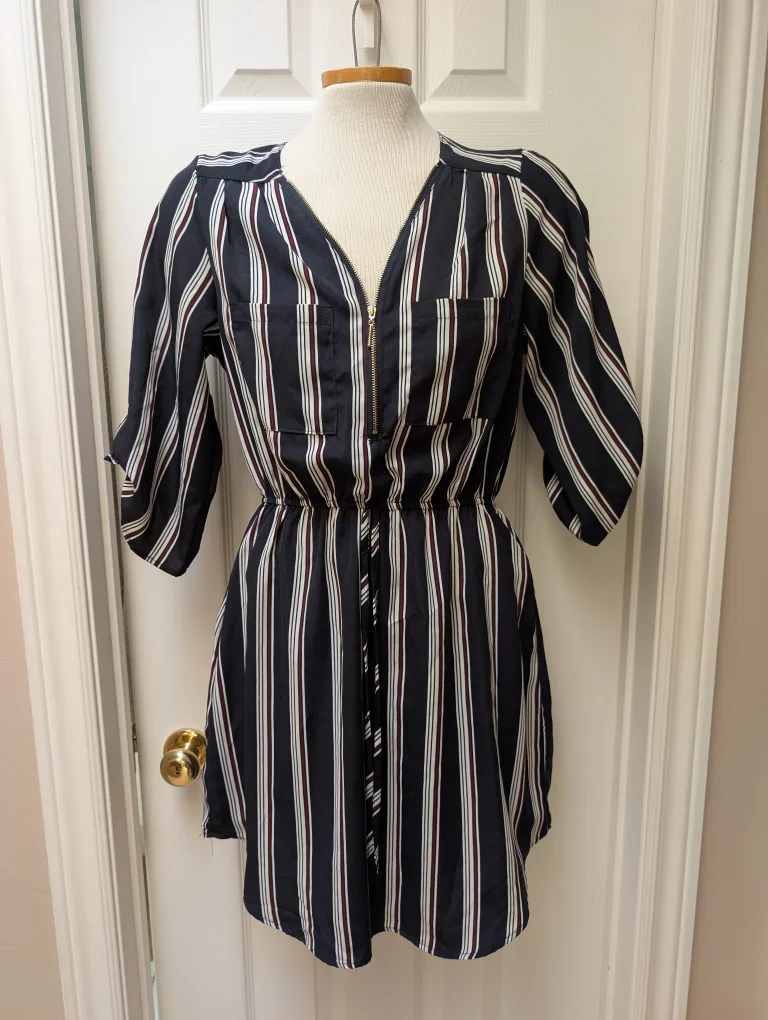 Streetwear Society Striped Dress - Size M thumbnail