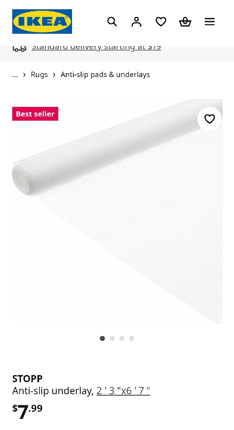 IKEA Stopp Anti-Slip Underlay Rug Pad, New image indicator(4)