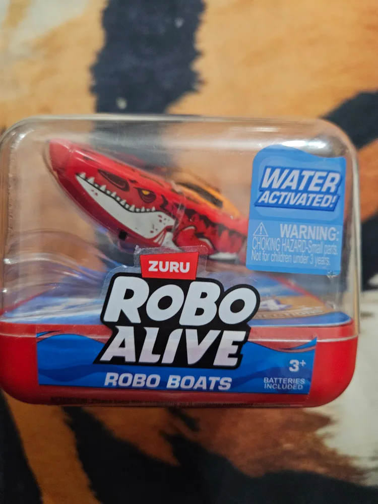 New Zuru Robo Alive Robo Boat - Red 🥕 thumbnail