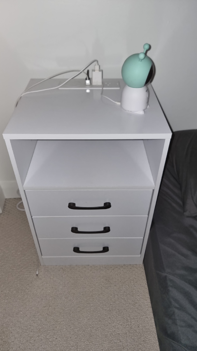 Nightstand with Charging Station and night light - photo 5