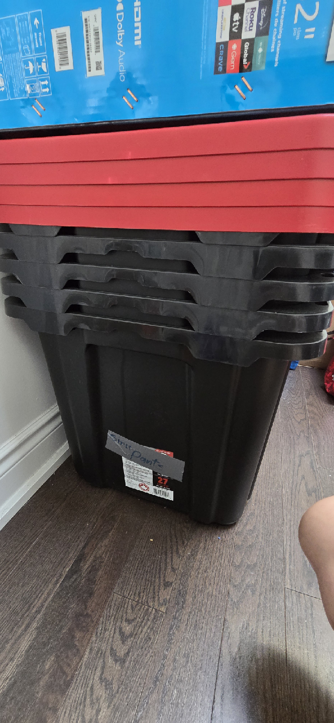 27 Gallon Storage Bin - 4pcs