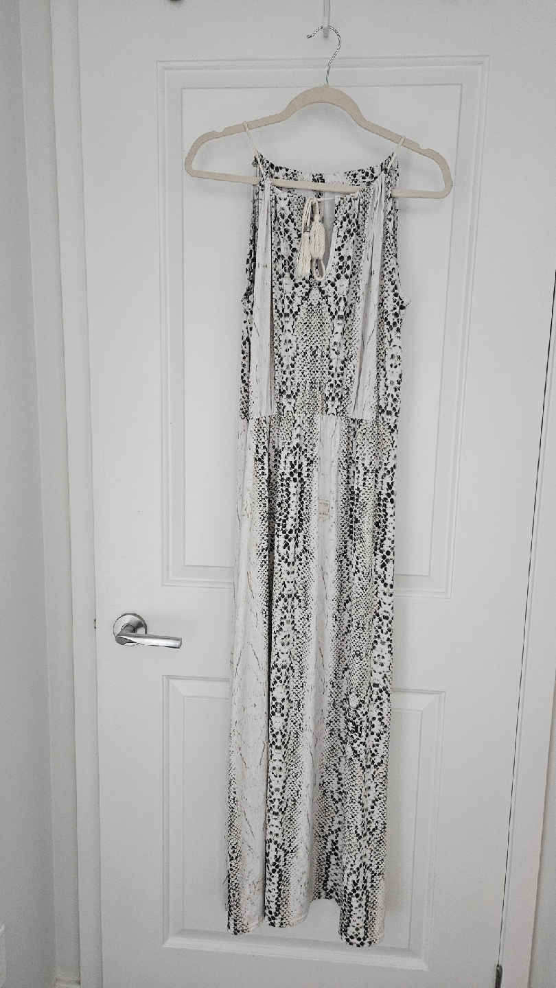 Snakeskin Print Maxi Dress. Size Large (10-12)