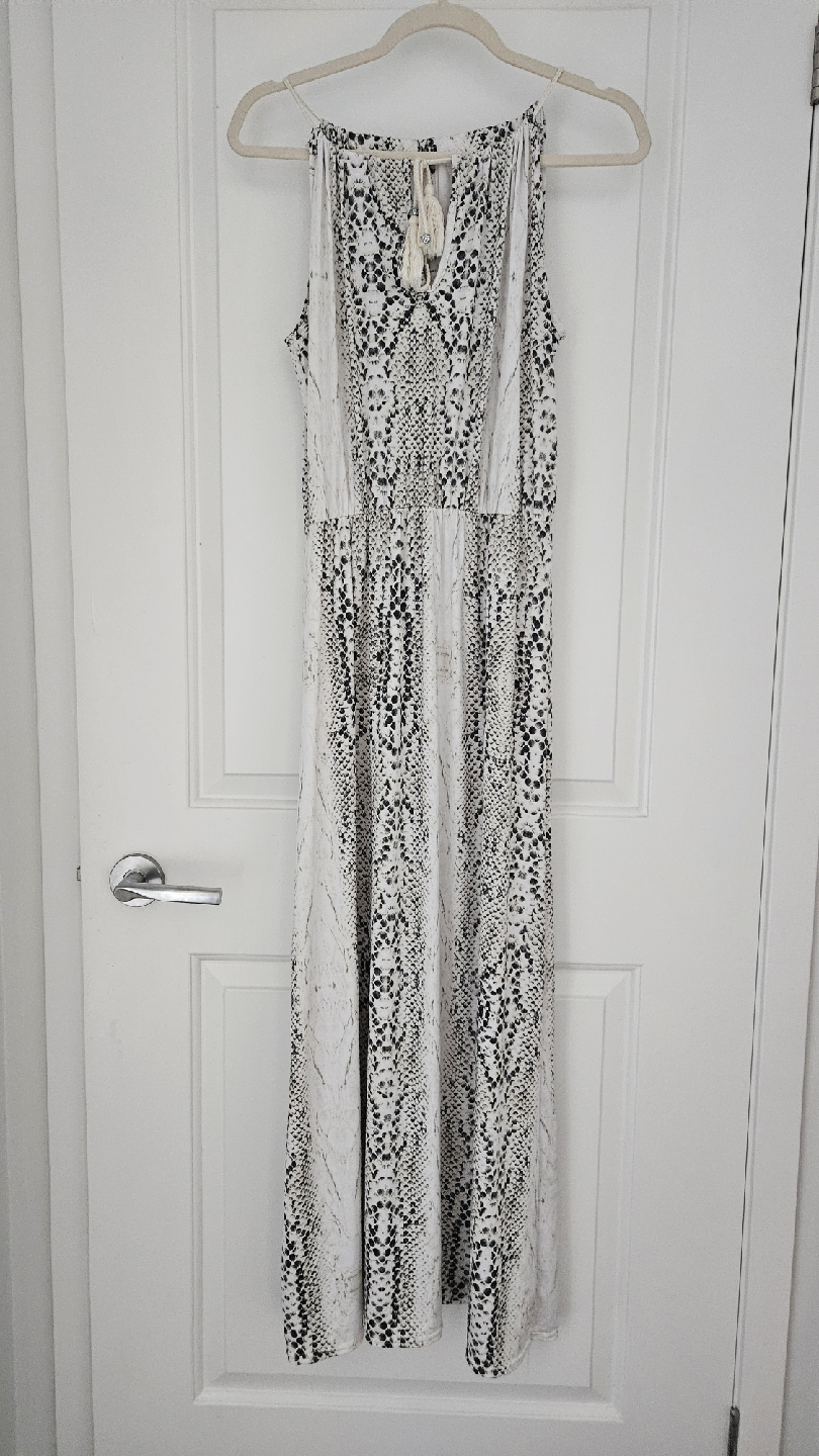 Snakeskin Print Maxi Dress. Size Large (10-12) - photo 3