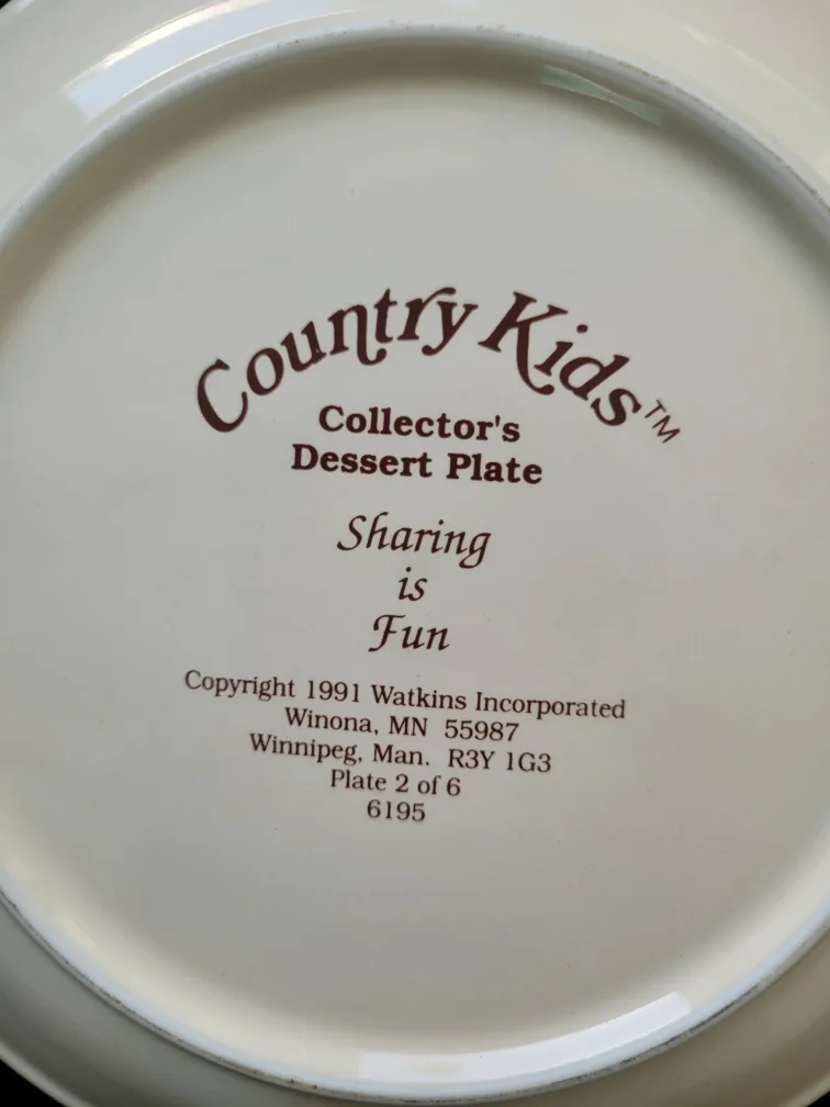 Country Kids Collector's Dessert Plates image indicator(2)
