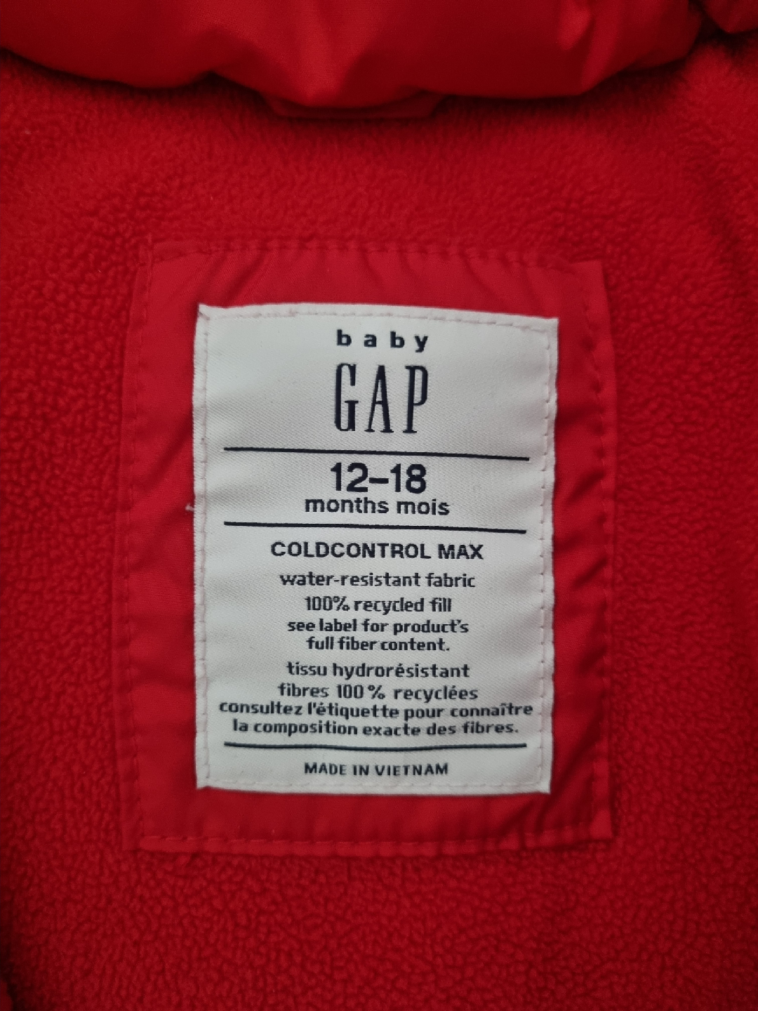 Baby Gap Puffer Jacket - 12-18 Months - photo 2