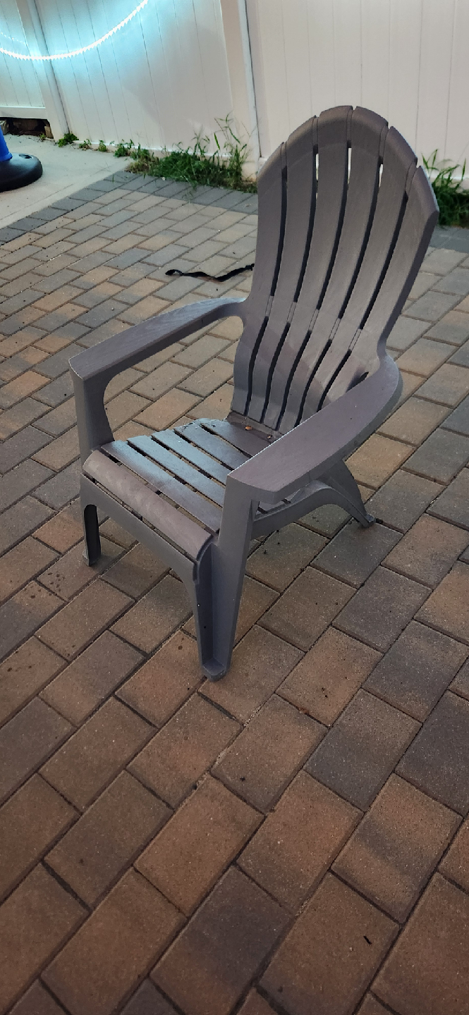 Outdoor Adirondack Chair - Gray - photo 2