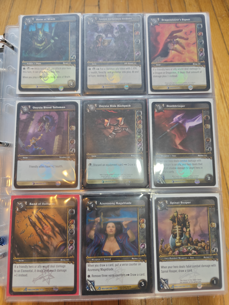 World of Warcraft TCG "Raid Rares" Cards