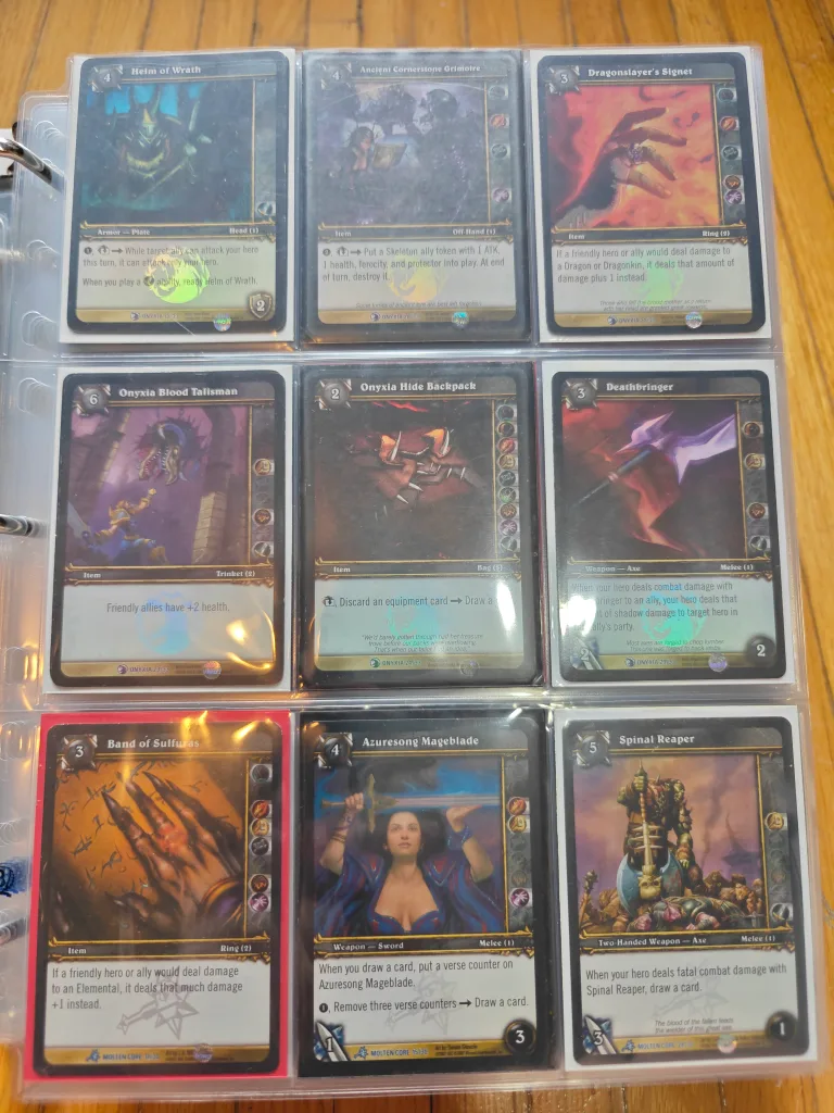 World of Warcraft TCG "Raid Rares" Cards thumbnail