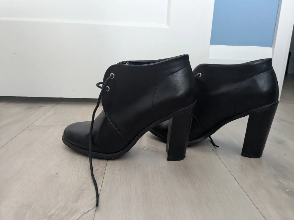 Black Ankle Boots, Size 8 image indicator(2)
