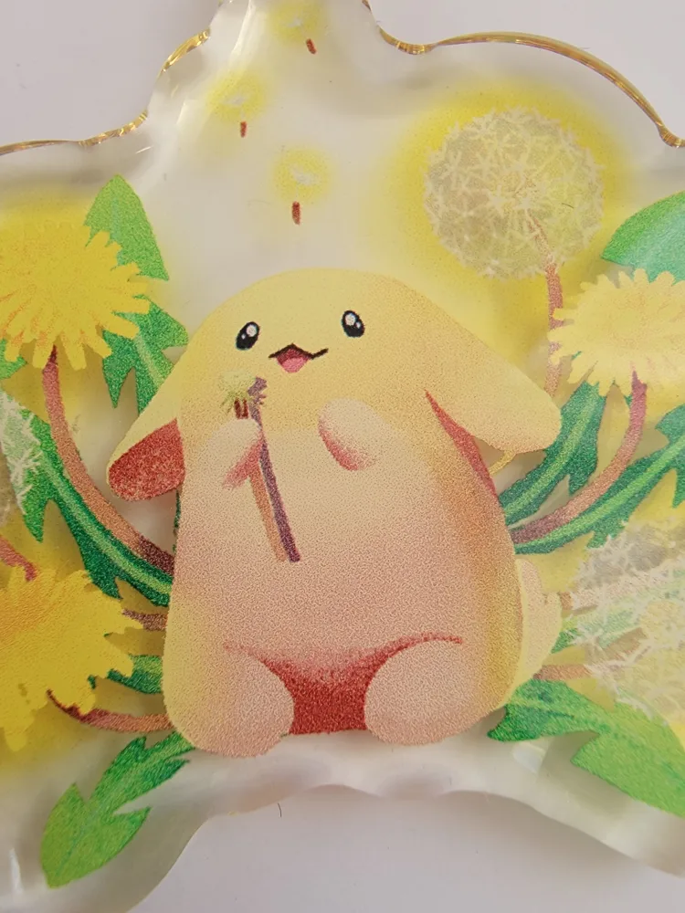 Cute Bunny Dandelion Keychain image indicator(3)