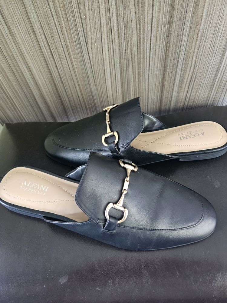 Alfani Step Flex Black Mules - Size 10.5
