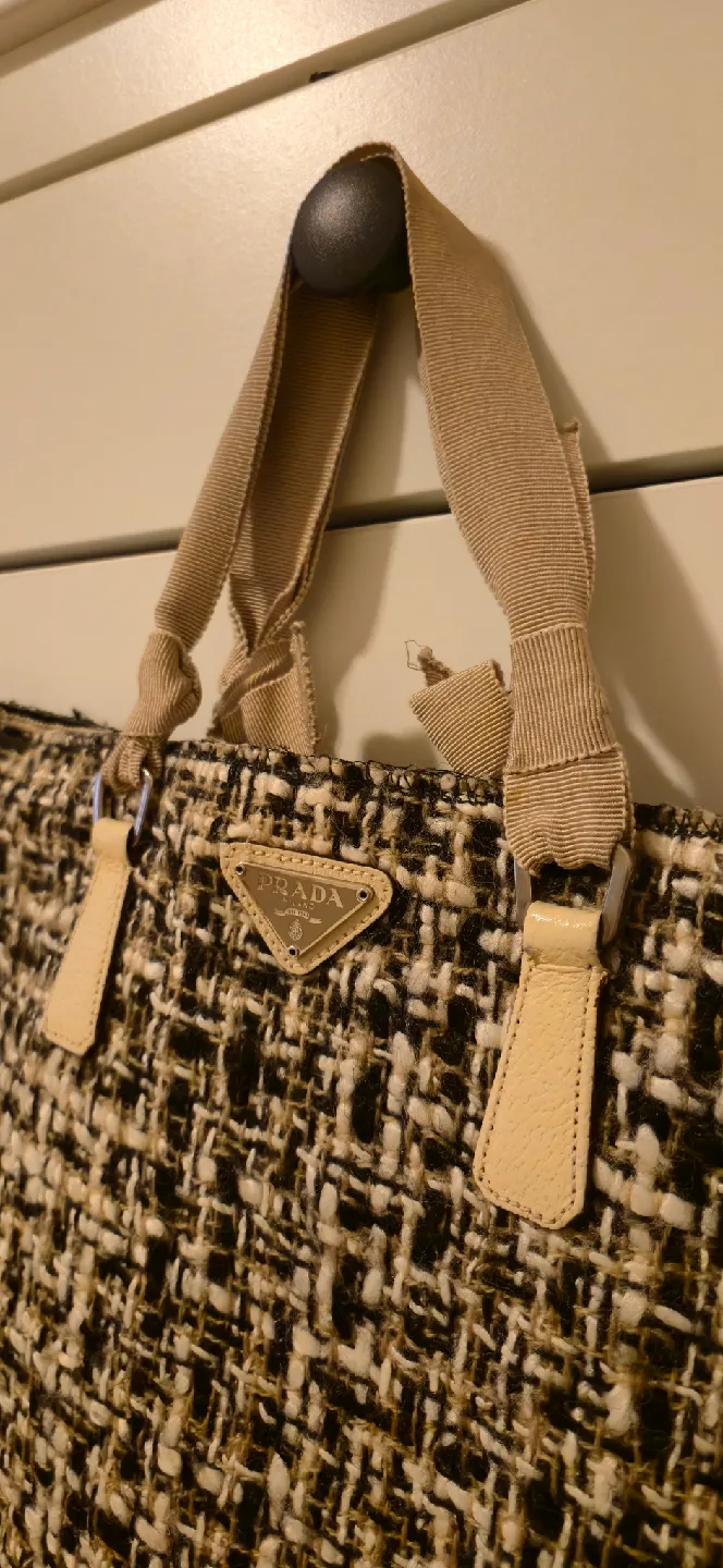 Prada Tweed Tote Bag image indicator(7)