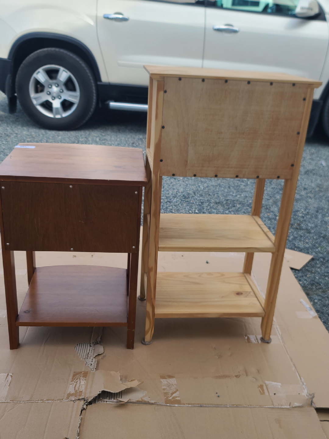 Two Wooden Side Tables - photo 4