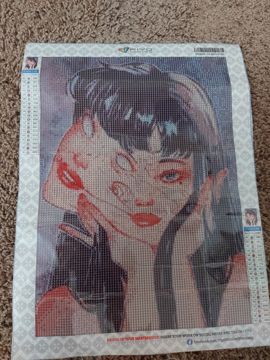 tomie kawakami // junji ito diamond painting - photo 2