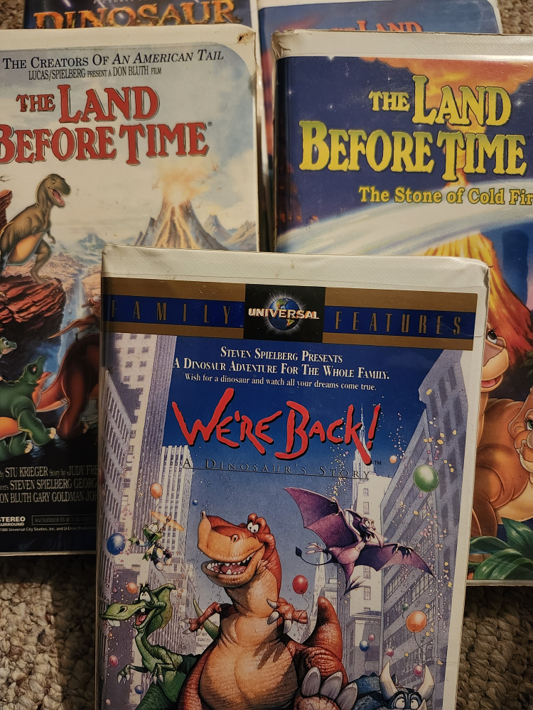 Dinosaur VHS Lot - Land Before Time, We're Back!