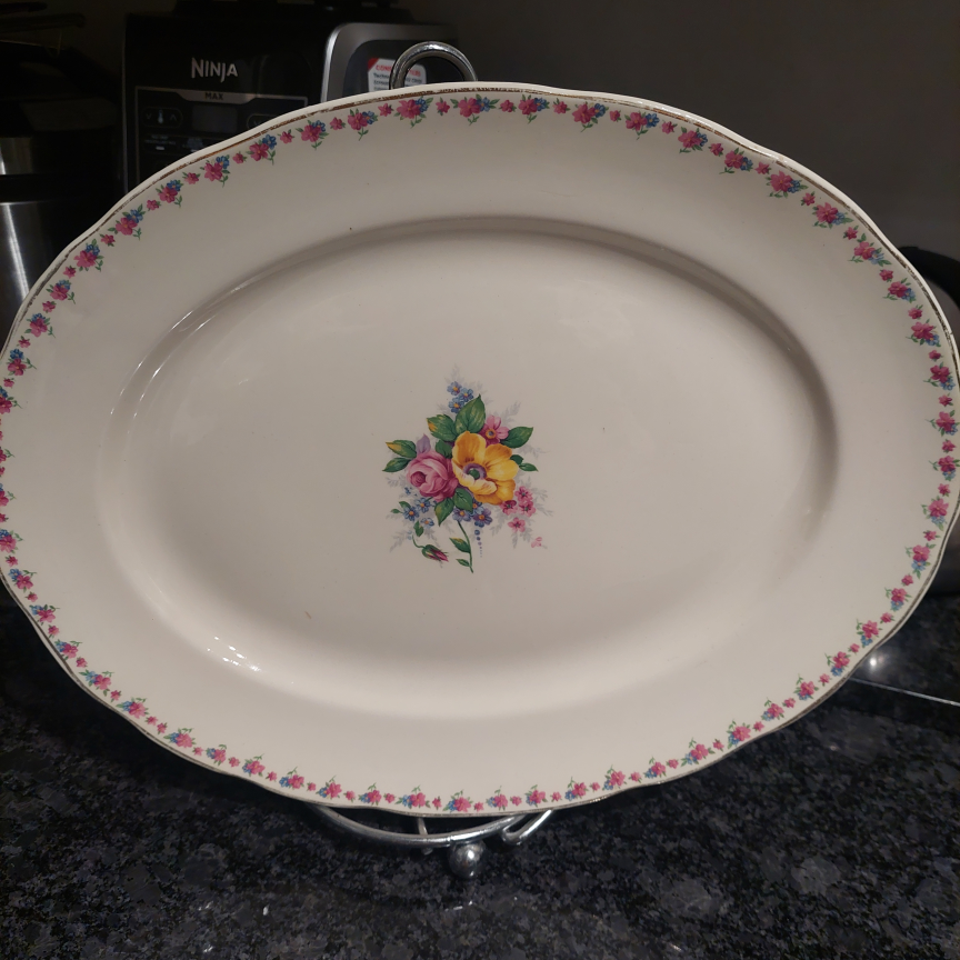 Floral Oval Serving Platter - 17-inch 🥕 - photo 4