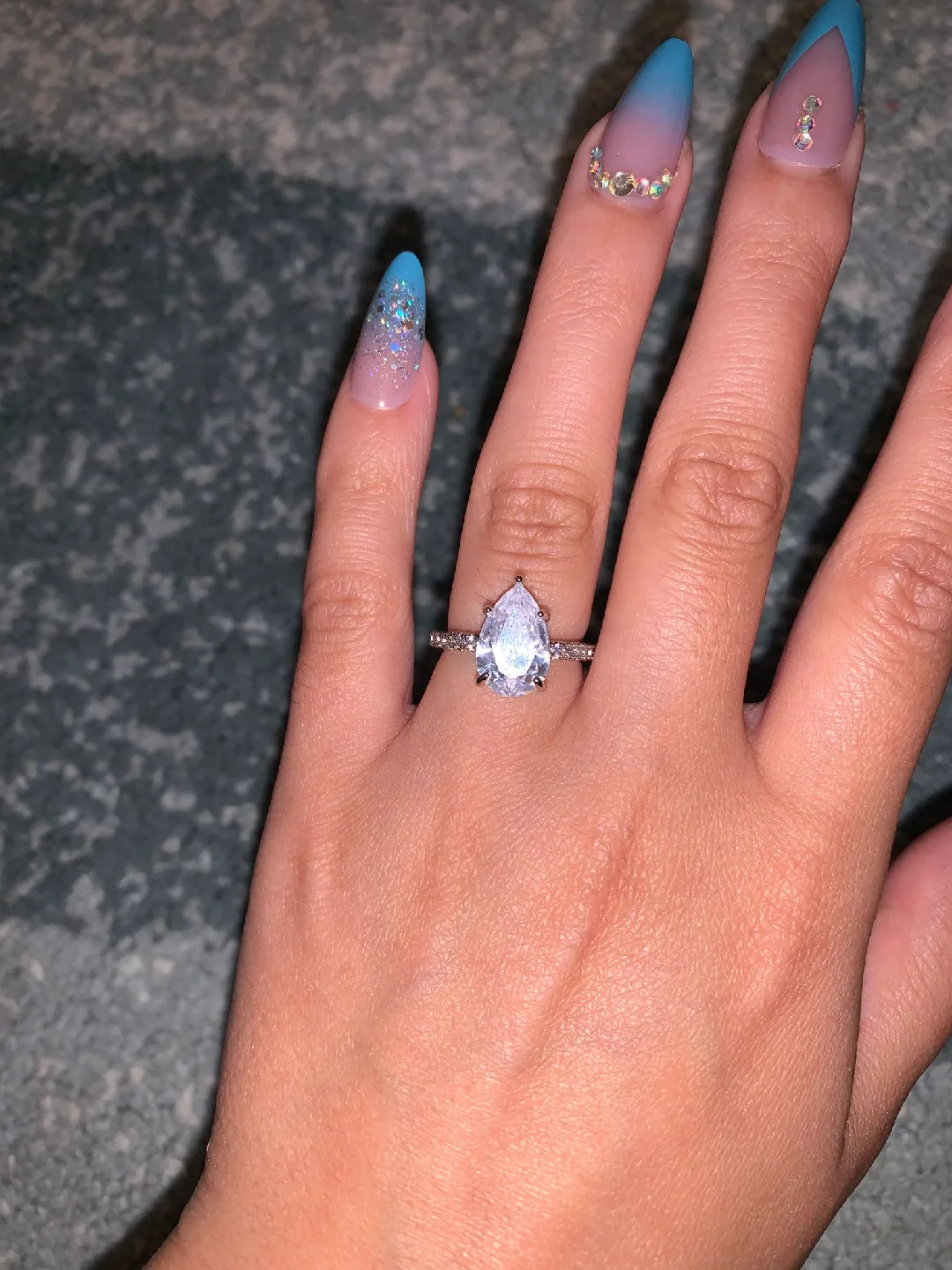 pear shaped ring thumbnail