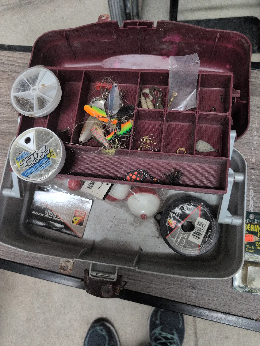 Fishing Tackle Box with Lures and Flies thumbnail