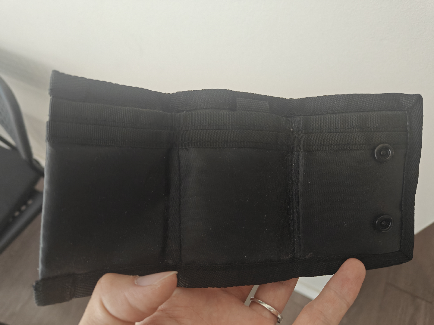 Unique Black Trifold Wallet - photo 3