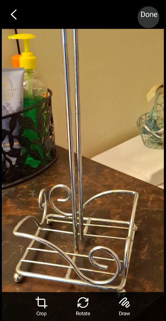 Toilet Paper Holder - Chrome Finish* minor rust* - photo 2