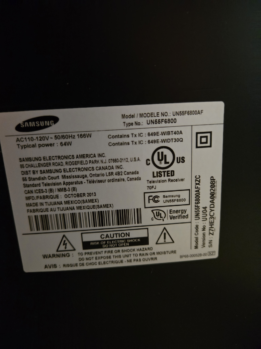 The Samsung UN55F6800 is a 55-inch - photo 4