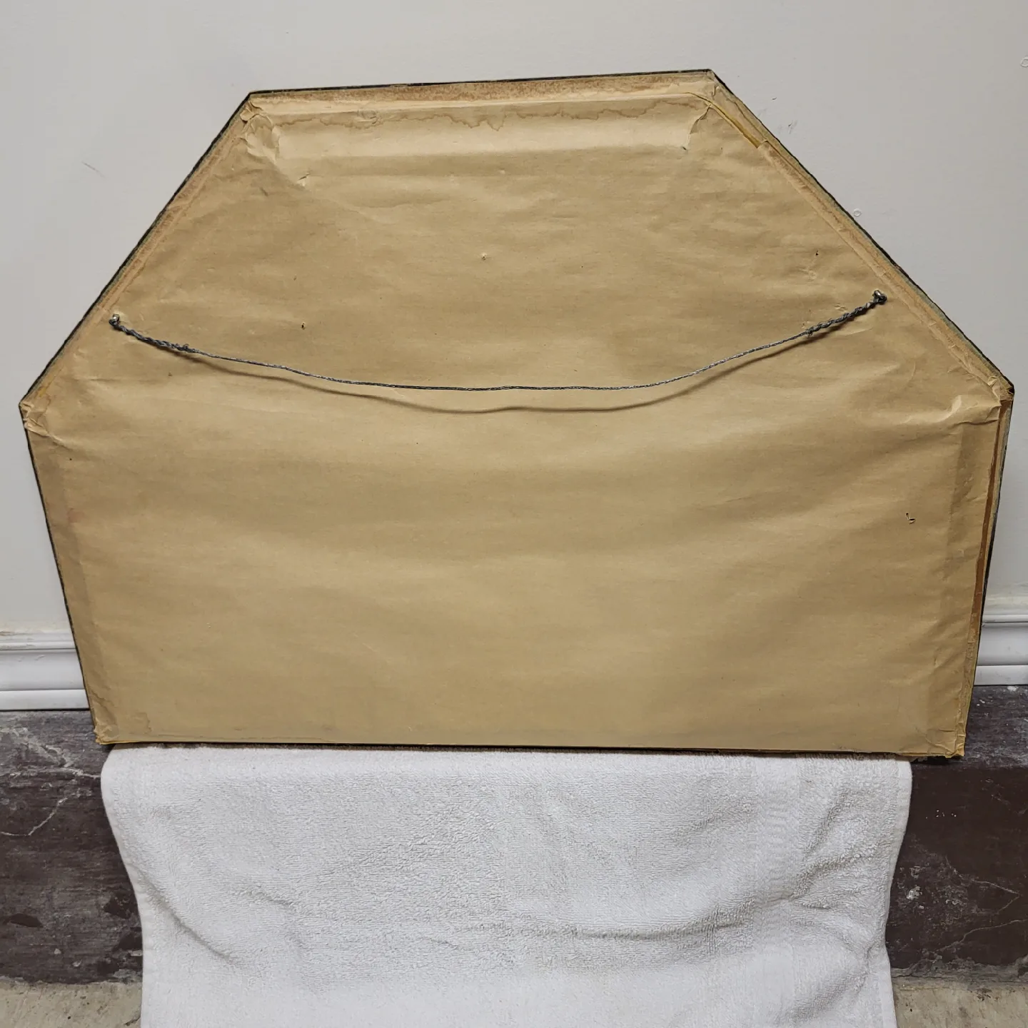 Framed Antique Fan Art 19 x 26 x 3 image indicator(2)