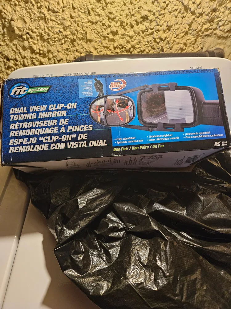 Fit System Dual View Clip-On Towing Mirror - New in Box! image indicator(5)