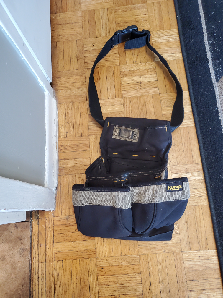 Kuny's Tool Belt, Dolly w/ Wheels / Hangers & Toilet Plunger