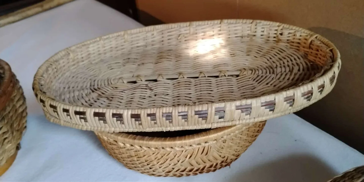 Handmade vintage  indigenous Woven Baskets image indicator(3)