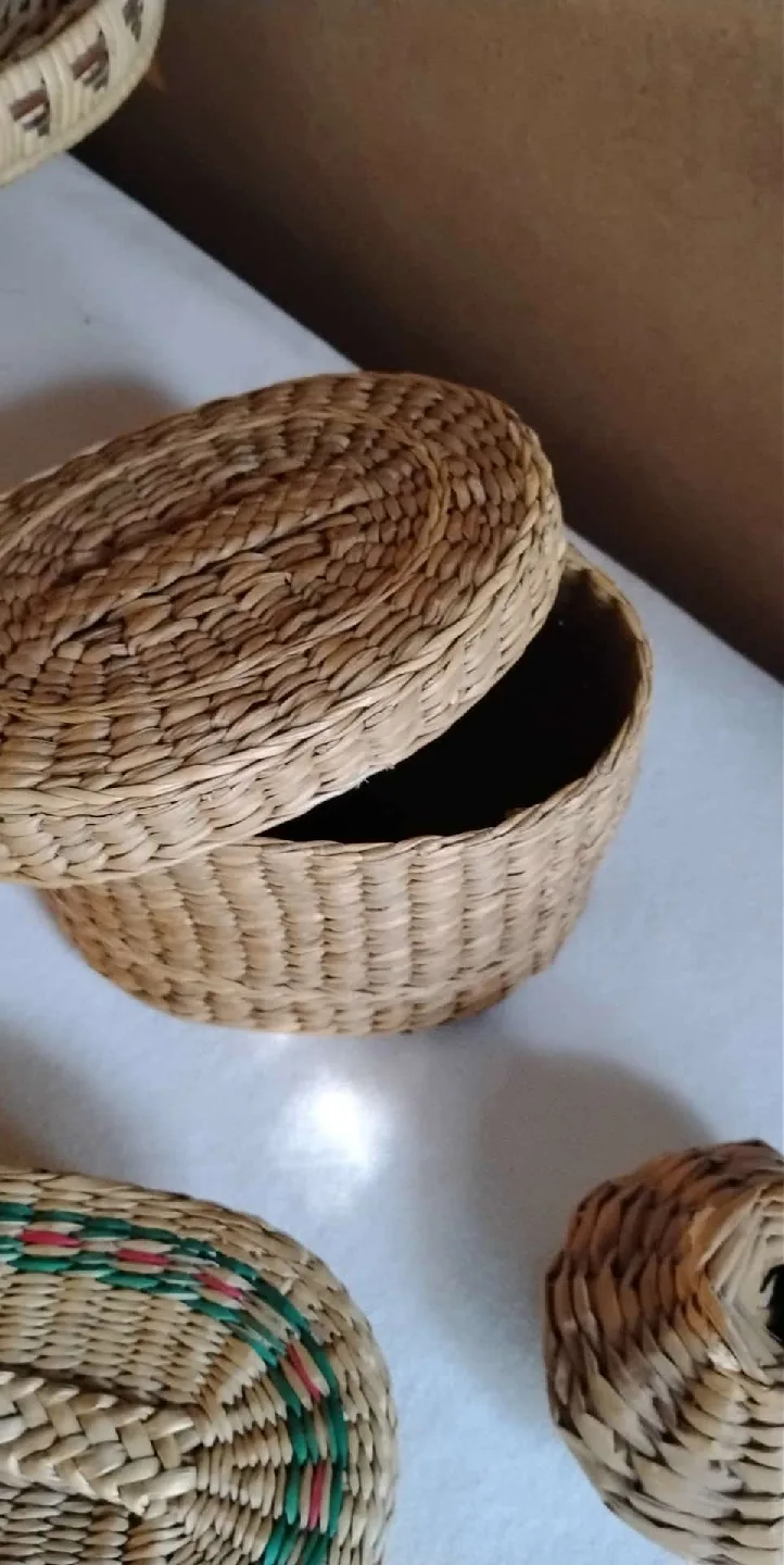 Handmade vintage  indigenous Woven Baskets image indicator(4)