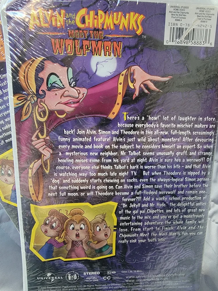 Alvin and the Chipmunks Meet the Wolfman VHS image indicator(2)