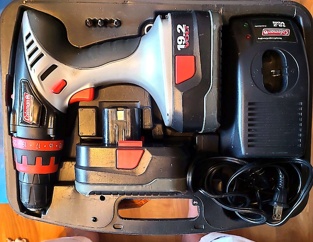 Coleman 19.2 Volt Cordless Drill w/ Case