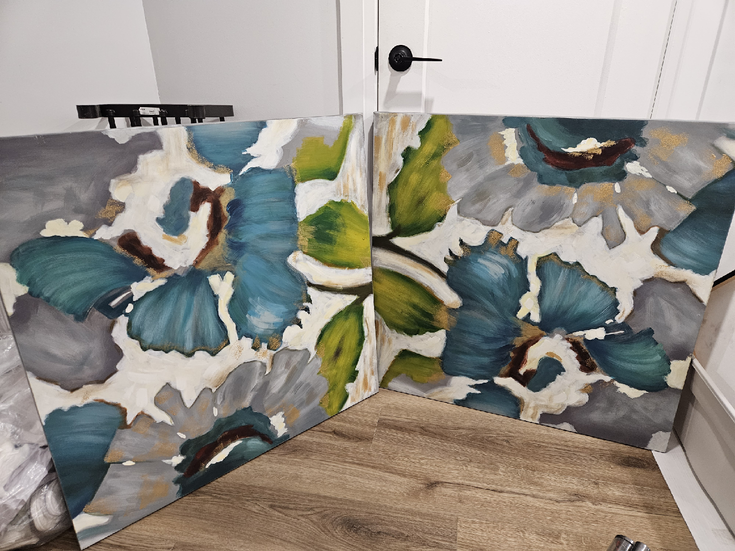 Floral Canvas Wall Art - Set of 2