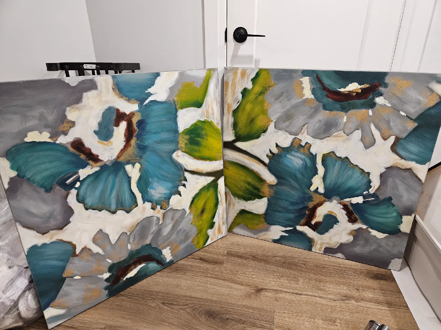 Floral Canvas Wall Art - Set of 2 thumbnail