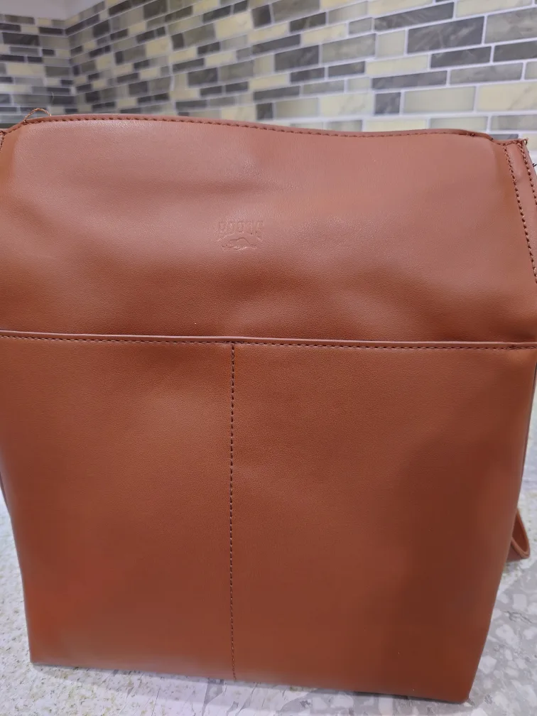 Roots Brown Backpack Purse thumbnail