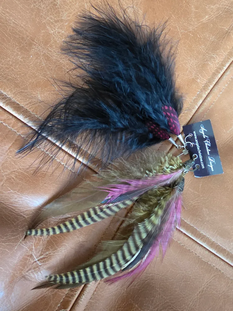 Angela Christine Designs Feather Earrings thumbnail
