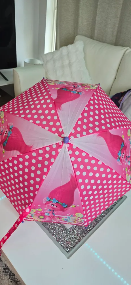 Trolls Umbrella - Pink with Polka Dots image indicator(2)