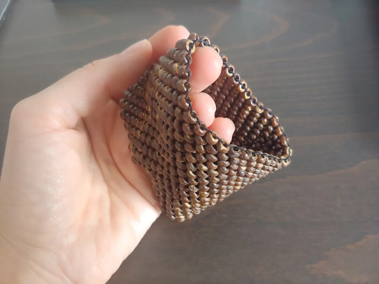 Wooden Beaded wide Bracelet image indicator(3)