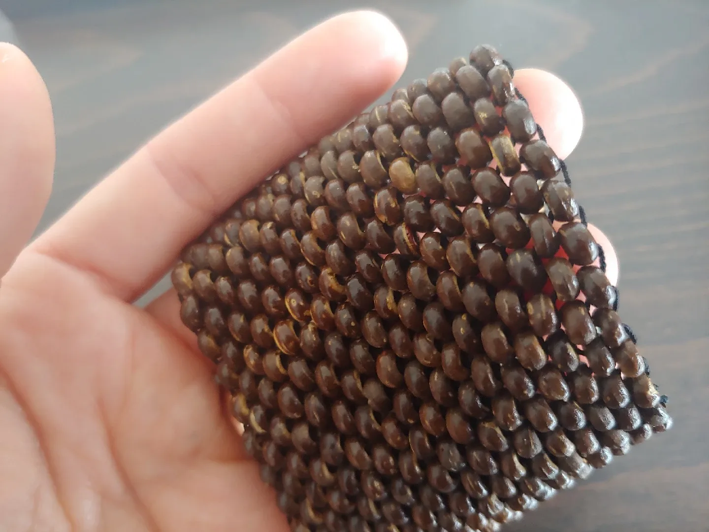 Wooden Beaded wide Bracelet image indicator(4)