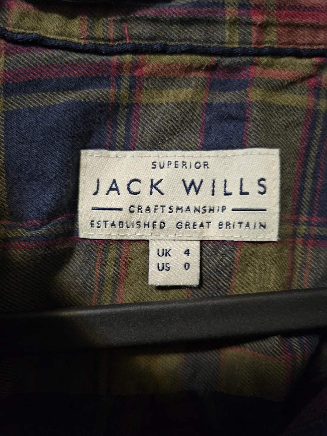 Jack Wills Plaid Flannel Shirt - Size US 0 image indicator(2)
