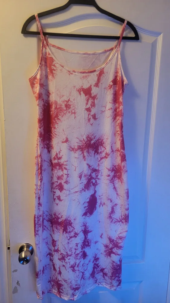 Tie Dye Spaghetti Strap Dress