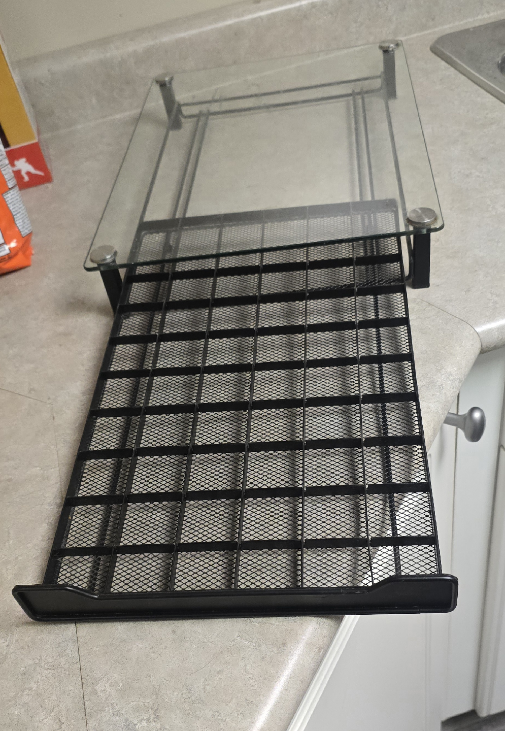 Black Coffee Pod Drawer with Glass Top - photo 3