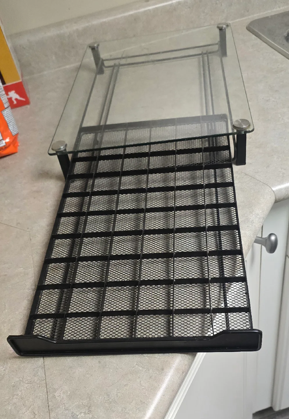 Black Coffee Pod Drawer with Glass Top image indicator(3)