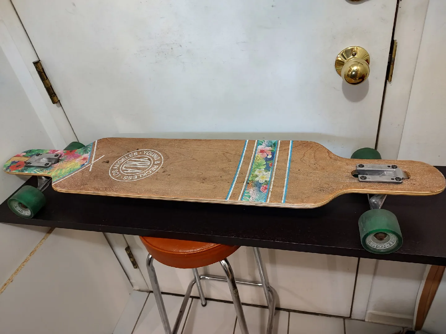 Reckless Floral Longboard Skateboard image indicator(8)