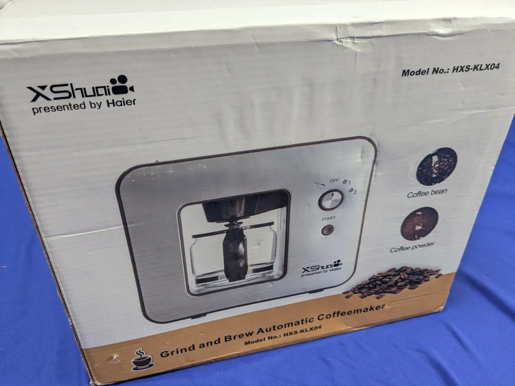 HAIER Retro Velocity Brew 4-Cup Automatic Coffee Maker & Grinder thumbnail