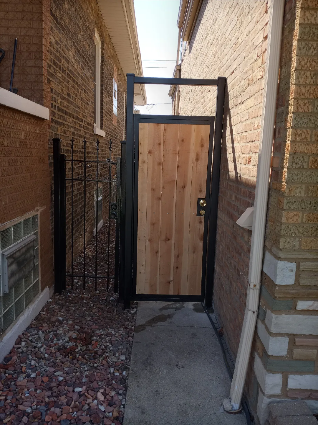 Custom Wood and Metal Gate
