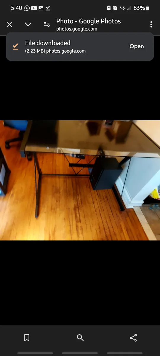Giantex Glass Top Computer Desk thumbnail