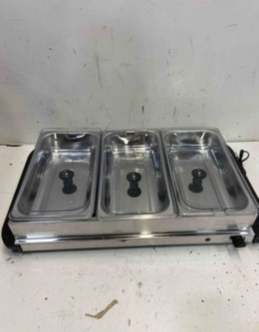 Stainless Steel Triple Food Warmer