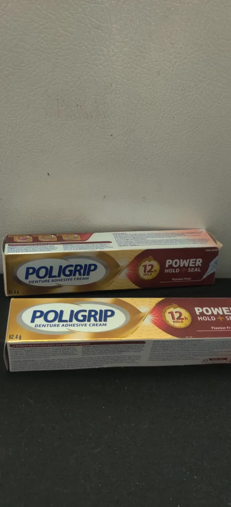 Poligrip Denture Adhesive Cream 62.4gx 2 thumbnail